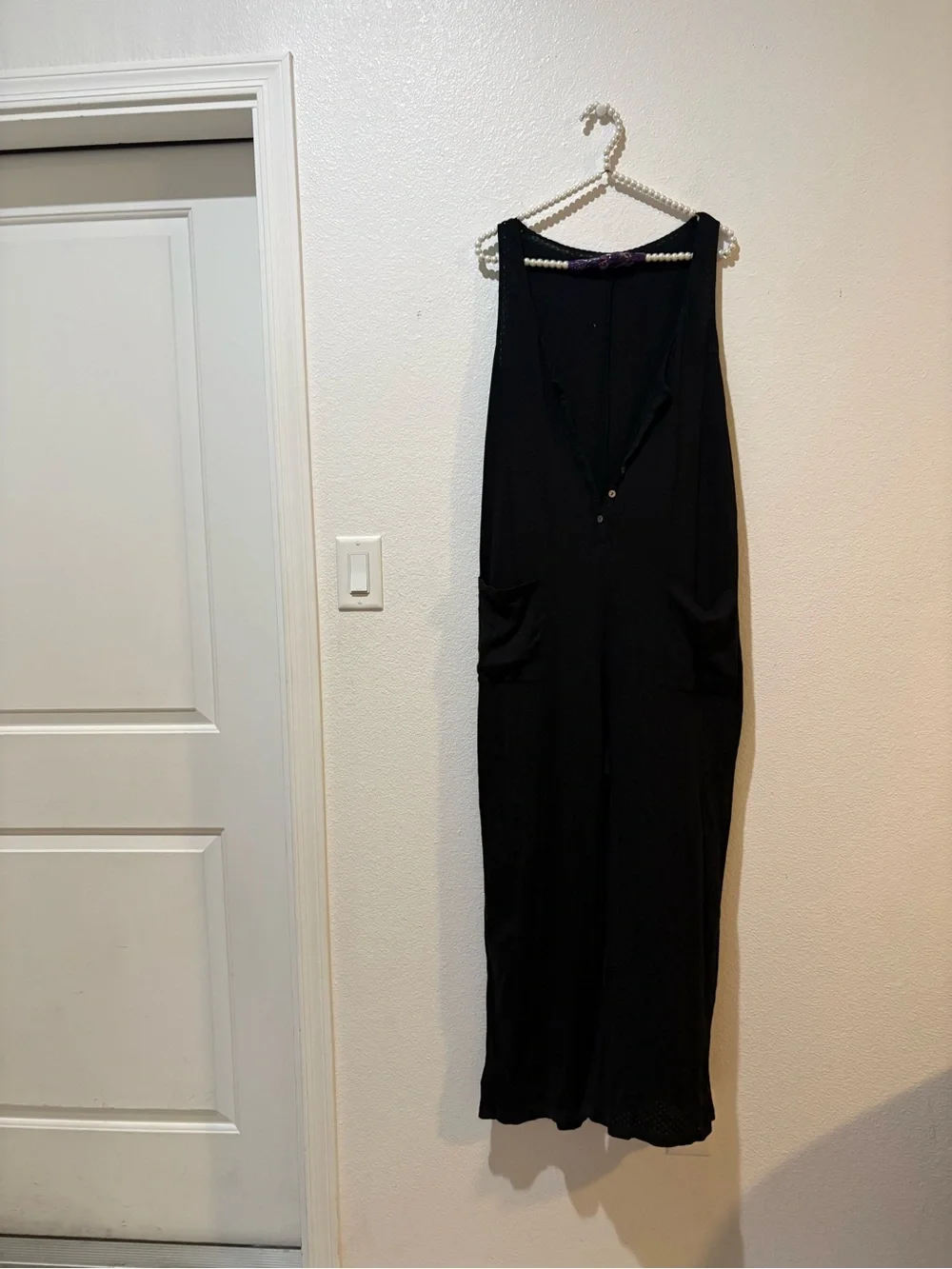 Hatch 2 Small  Black Nursing Pointelle Lightweight Lounge Jumper